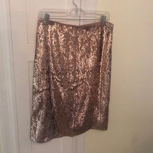 Rose Gold Sequin Skirt